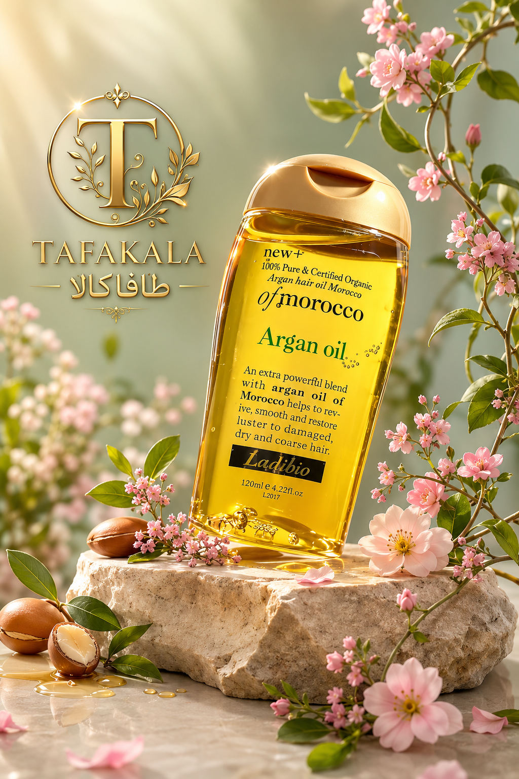 روغن تقویت مو آرگان برند لیدی بیو
